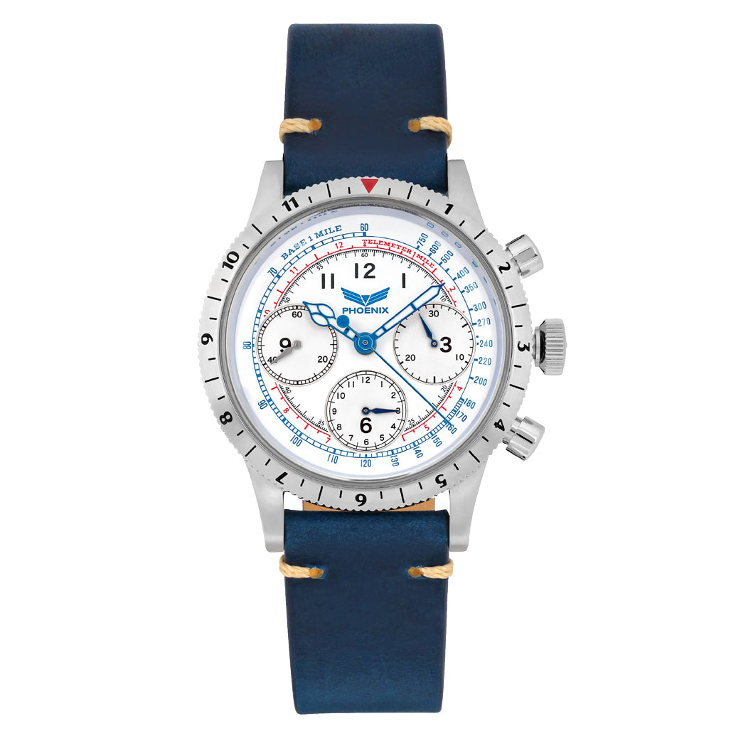 Phoenix American Eagle Tri-Compax Chronograph-Chronometer / White Dial 40mm Stainless Steel