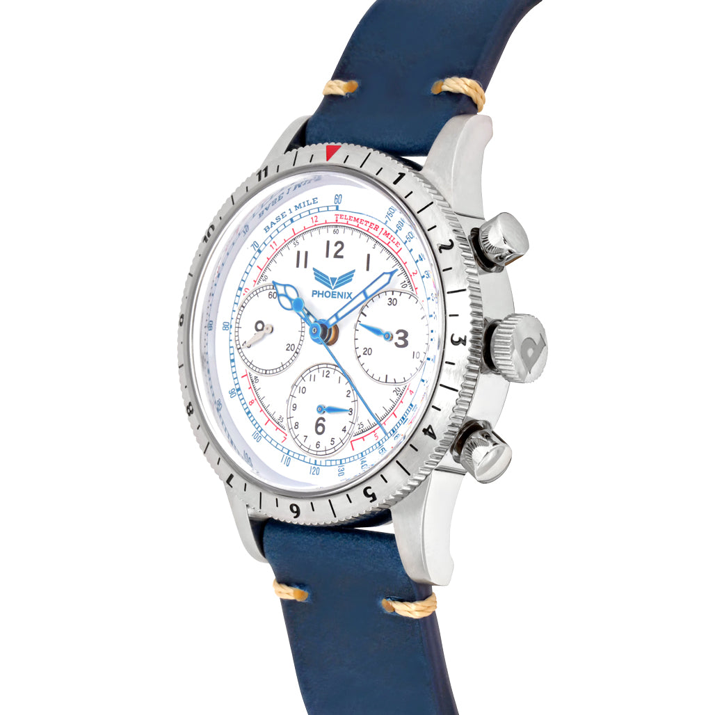 Phoenix American Eagle Tri-Compax Chronograph-Chronometer / White Dial 40mm Stainless Steel