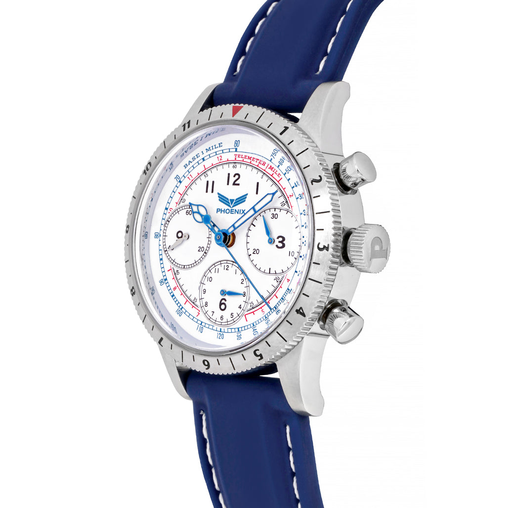 Phoenix American Eagle Tri-Compax Chronograph-Chronometer / White Dial 40mm Stainless Steel